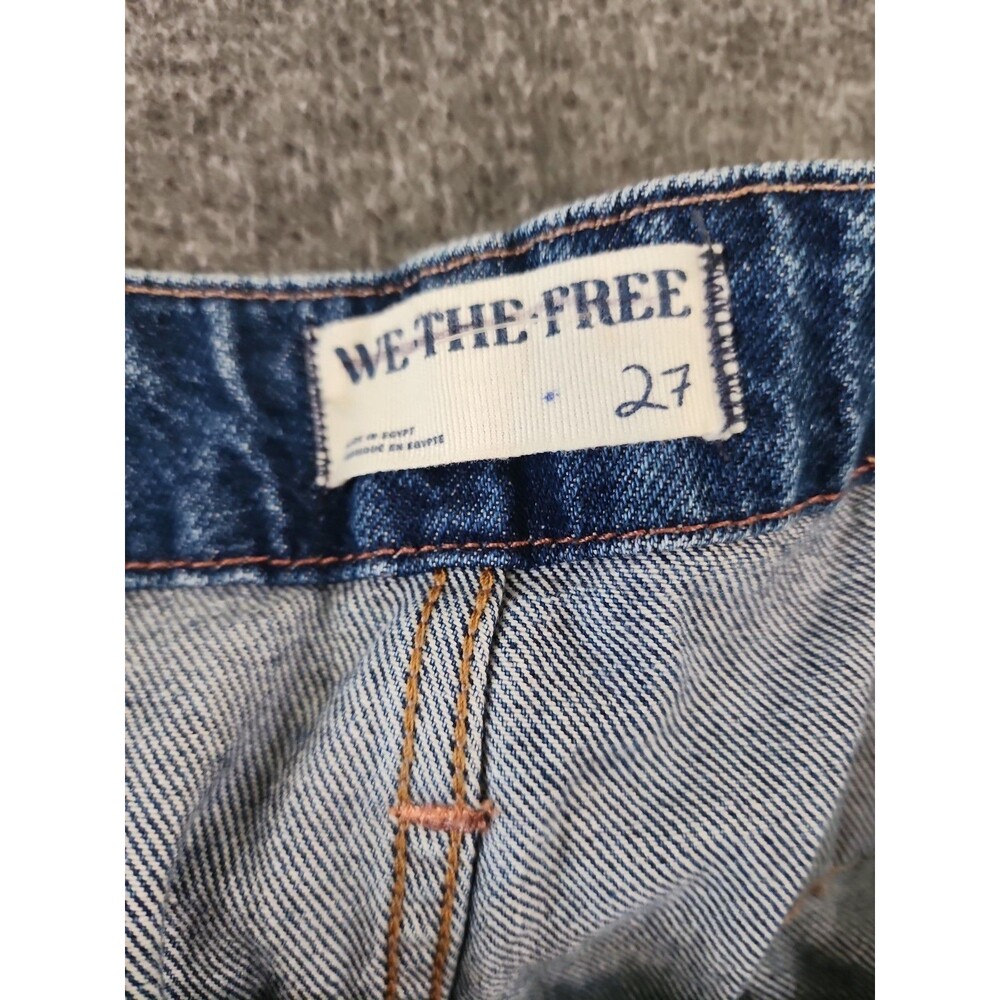 We The Free Jeans Size 27 Wide Leg Carpenter Denim High Cinch Back Hammer Loop - Picture 5 of 9